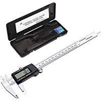 eSynic Calibrador Calibre Digital 200mm-8inch Pie de Ray Pinzas de Precision con Fracciones Pulgadas Metrica Conversor…